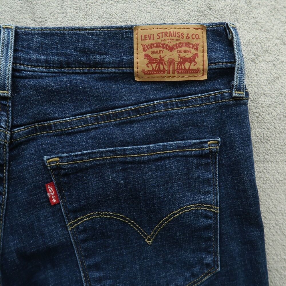 Levi's 314 Jeans Women's Size 30 Blue Mid-Rise Shaping Straight Denim 29" Inseam - Picture 16 of 16